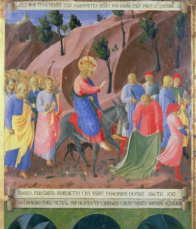 Entrée du Christ à Jérusalem (détail) - Fra Angelico